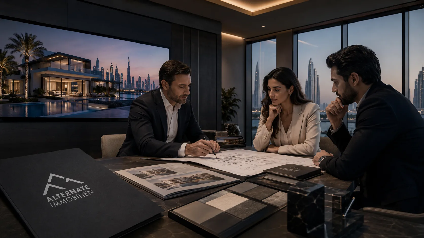 Villa in Dubai kaufen – Villen-Community mit Pool